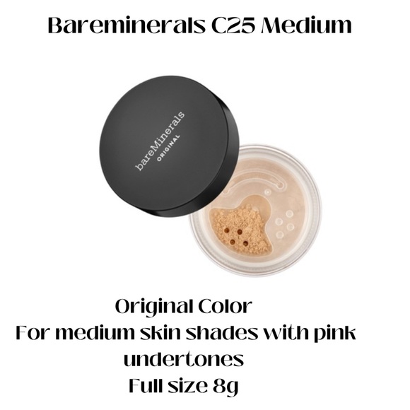 BAREMINERALS 2 Original Loose Powder Foundation SPF 15 Medium C25 2g 0.07 Oz - Picture 2 of 4